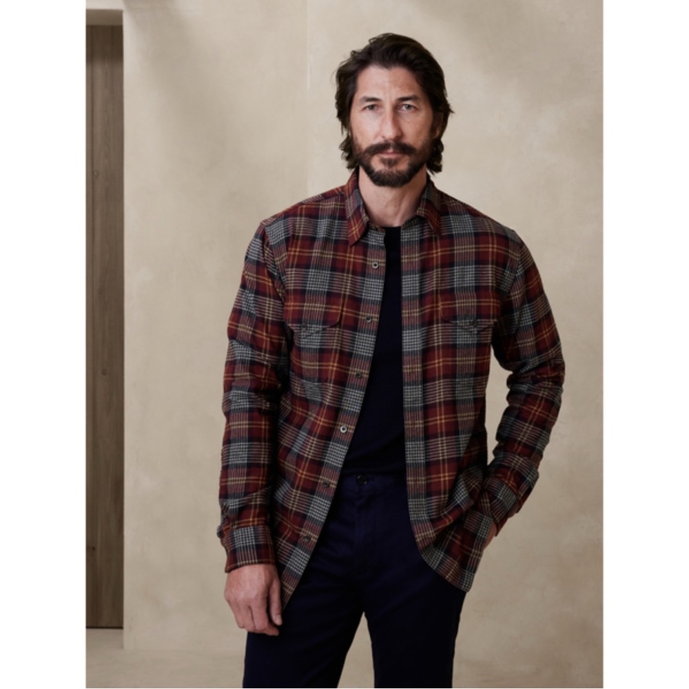 Brand New Banana Republic Men’s Emiliano Utility Shirt sz Medium